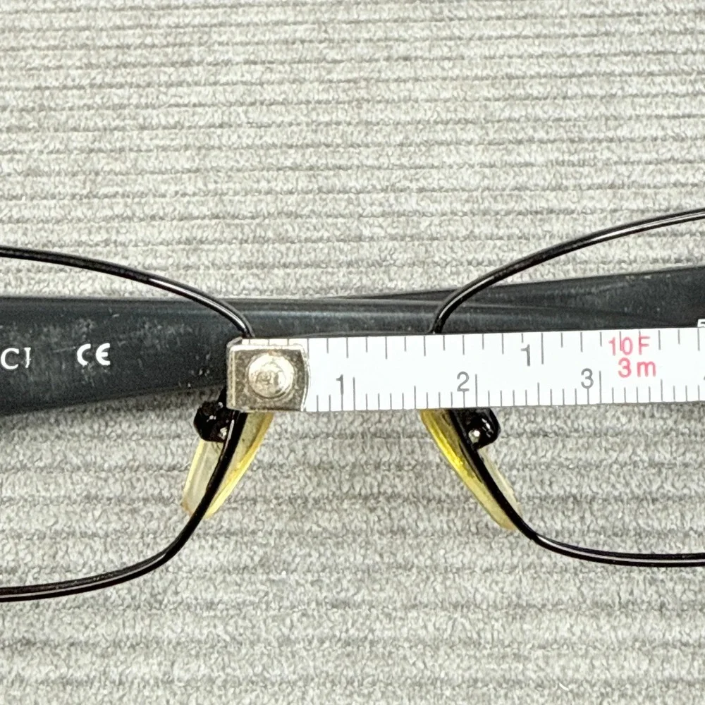 Nina Ricci NR2255 Black Oval Eyeglasses Metal Frames Womens Y2K